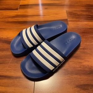 Adidas Blue Slides